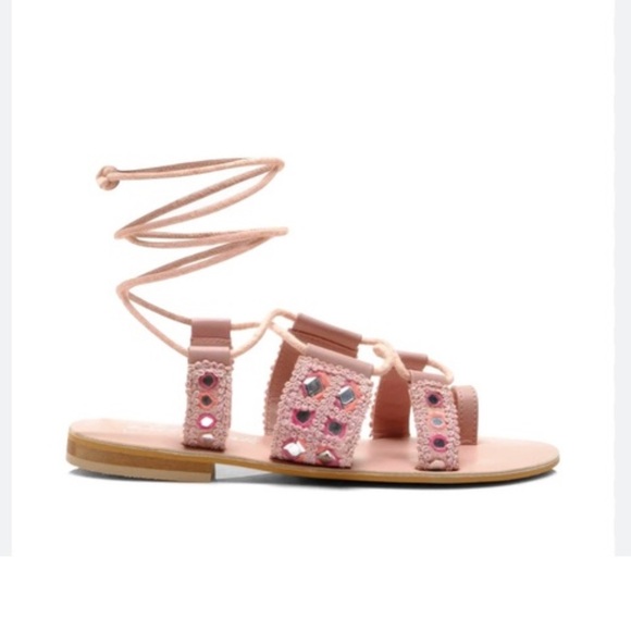 Free People Mantra Mirror Sandals 7.5 - Picture 2 of 6